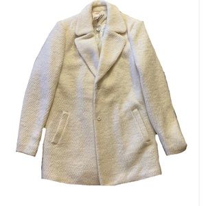 Forever21 Exclusive Off White Mint Long Coat